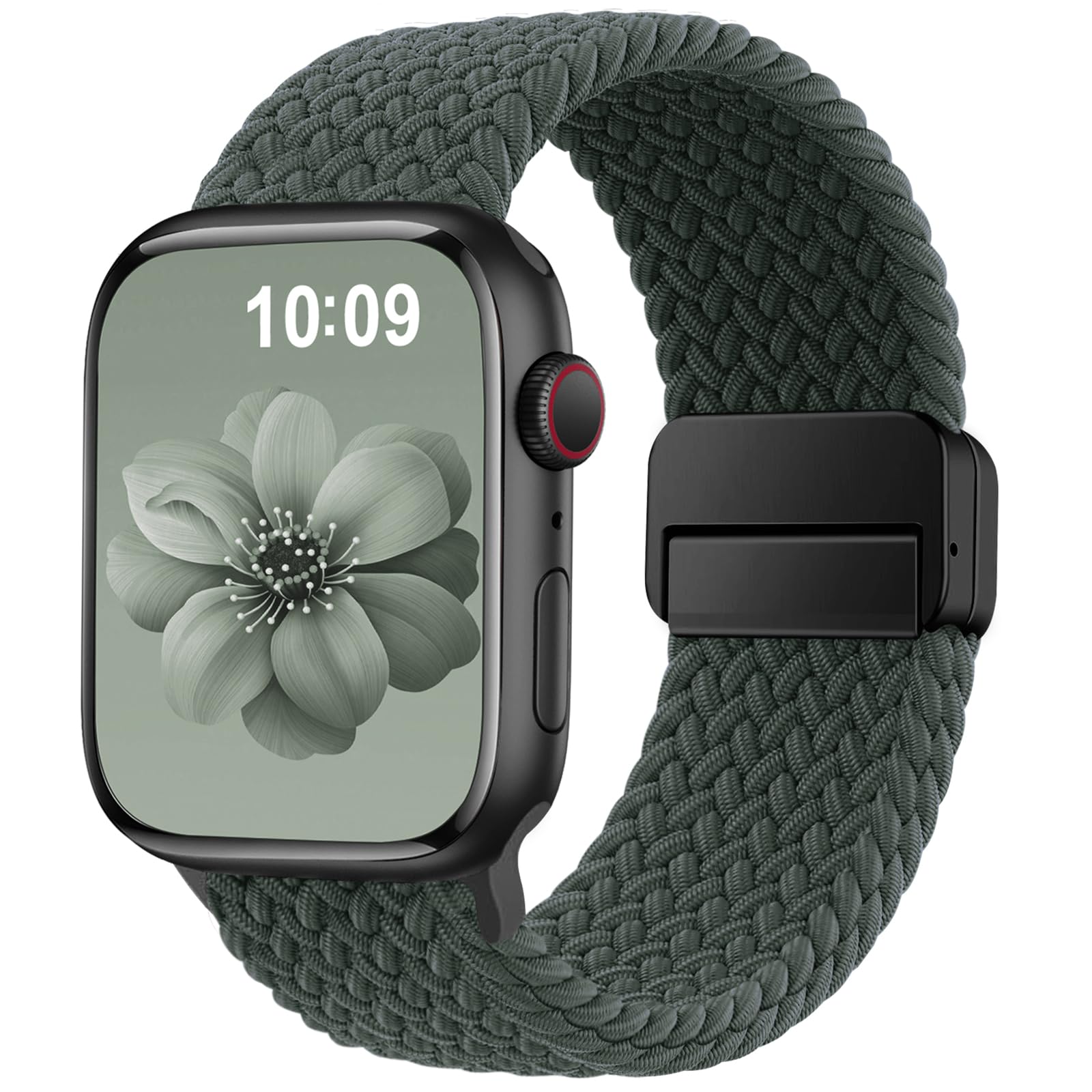 Photo 1 of SuperNaNa Braided Stretchy Band Compatible with Apple Watch Bands 38mm 40mm 41mm 42mm 46mm 44mm 45mm 49mm for Women Men, Nylon Sport Strap Solo Loop for iWatch Series SE 10 9 8 7 6 5 4 3 Ultra 2 1