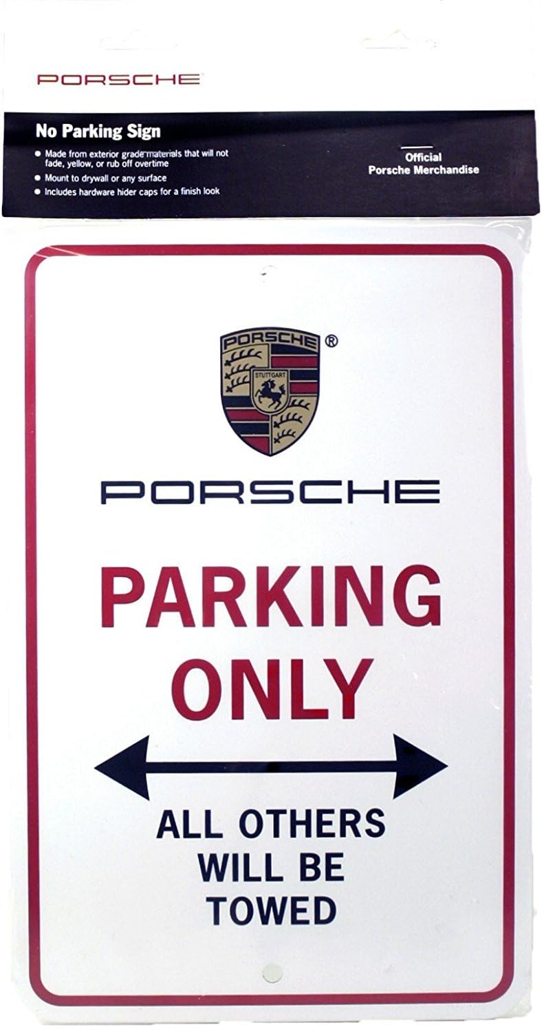Porsche Parking Only Sign, Genuine Product Amazon.ca Automotive