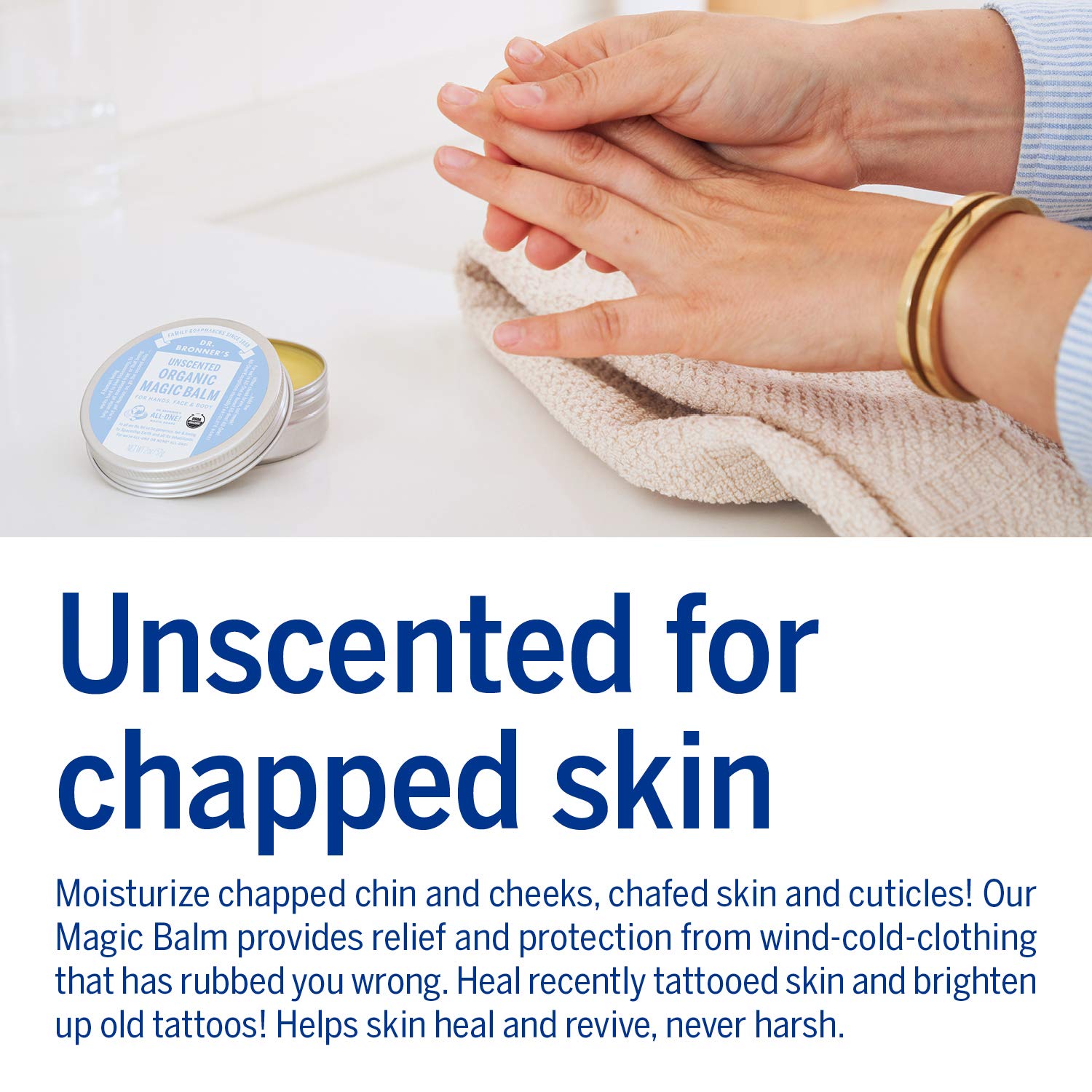 Dr. Bronner's Baby Unscented Gift Set - Pure-Castile Liquid and Bar Soaps, Organic Magic Balm, and 4-in-1 Organic Sugar Pump Soap