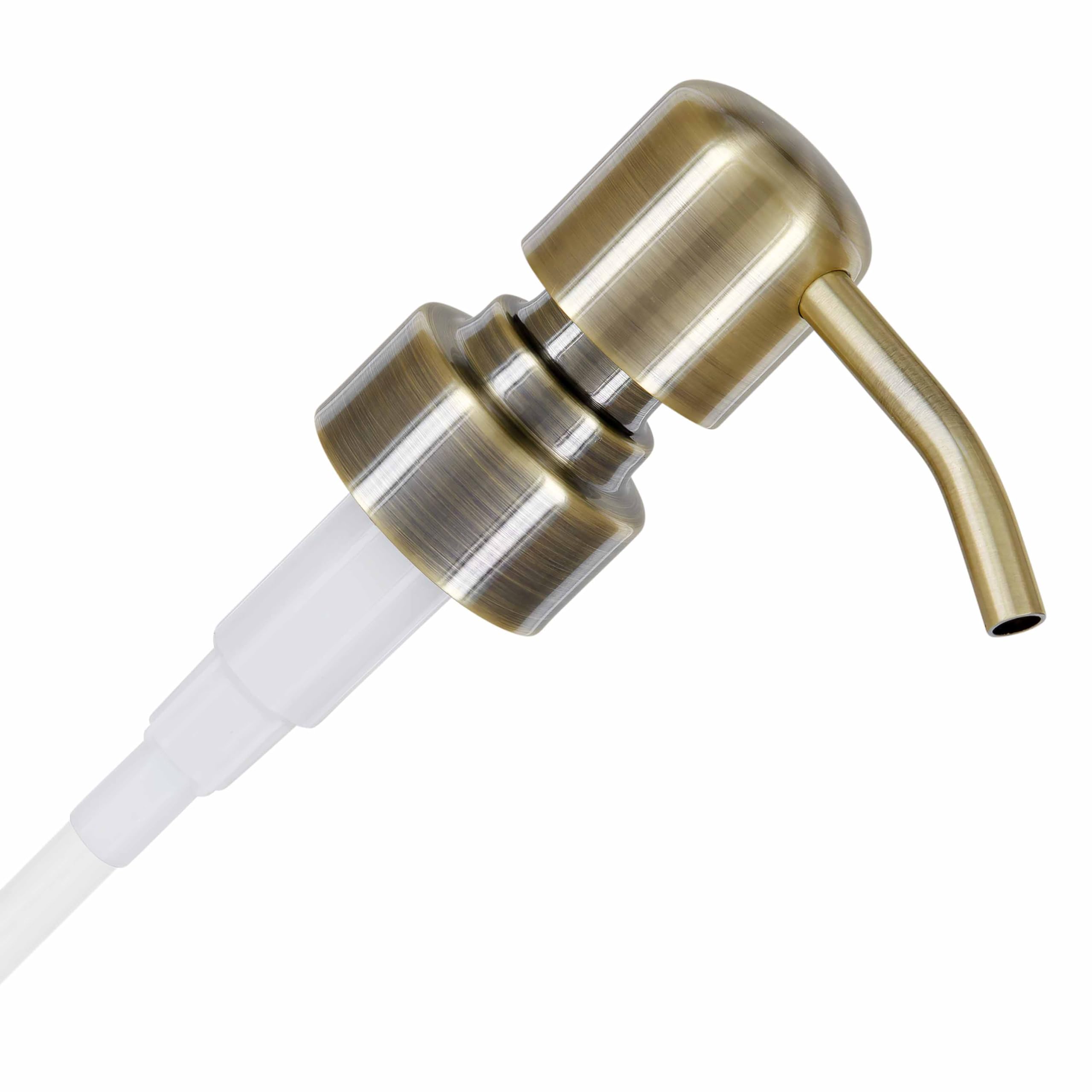 ALTGLAS Soap Dispenser Pump Head 'Zagreb' - Spare Replacement for Standard Neck Size - 26-28 mm Thread From Stainless Steel (Vintage Brass) โ image 1