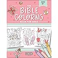 The Bible Coloring Book for Girls: Color 40 Cute Designs of Inspirational Verses & Christian Artwork