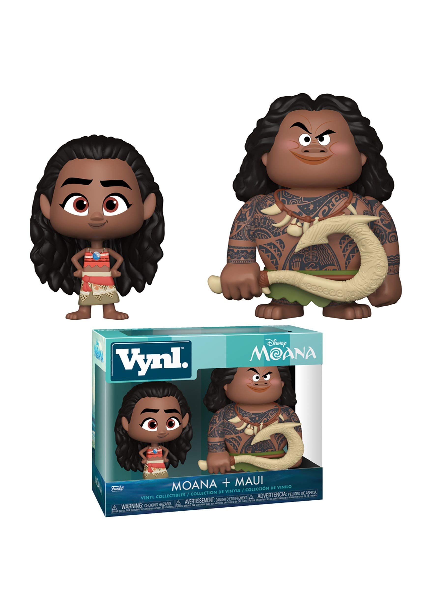Funko VYNL 4 Inch 2-Pack: Moana: Maui and Moana
