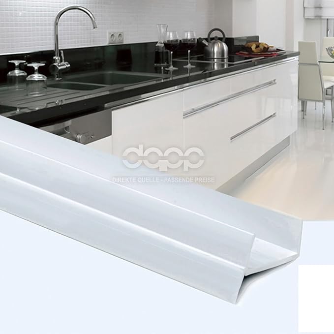 1.5m PVC Plinth Sealing Strip 18mm White Kitchen kickboard MDF Many