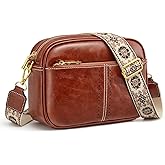 S-ZONE Crossbody Bags for Women Vegan Leather Purses Shoulder Handbag with Adjustable Strap