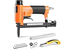 Kamsin KN7116L 22 Gauge 71 Series 3/8" Crown Long Nose Pneumatic Upholstery Stapler Fits 1/4" to 5/8" Length Staples Fine Wir