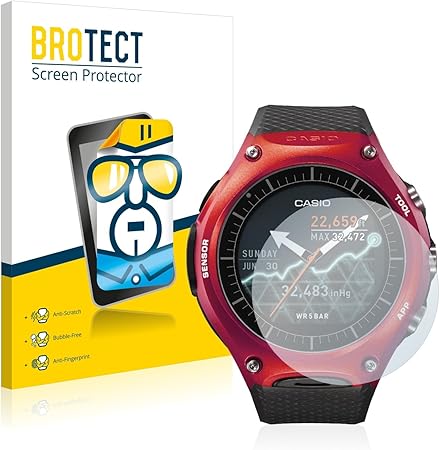 Amazon Com 2x Brotect Matte Screen Protector For Casio Wsd F10 Smart Outdoor Watch Matte Anti Glare Anti Scratch Computers Accessories