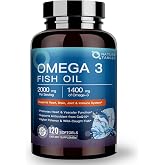 NATURE TARGET Omega 3 Fish Oil 2000mg, 120 Softgels | High-Purity Fish Oil, Rich in Omega-3 Fatty Acids, Supports Heart &amp; Immune Health, Easy to Absorb, No Fishy Aftertaste