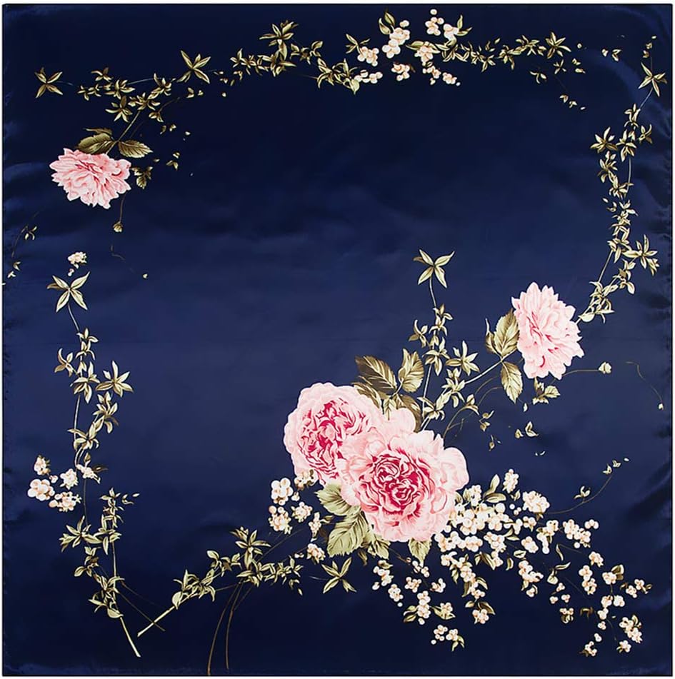 35" Silk Like Scarf Women's Large Satin Square Sunscreen Hair Scarves Wraps Headscarf for Sleeping
