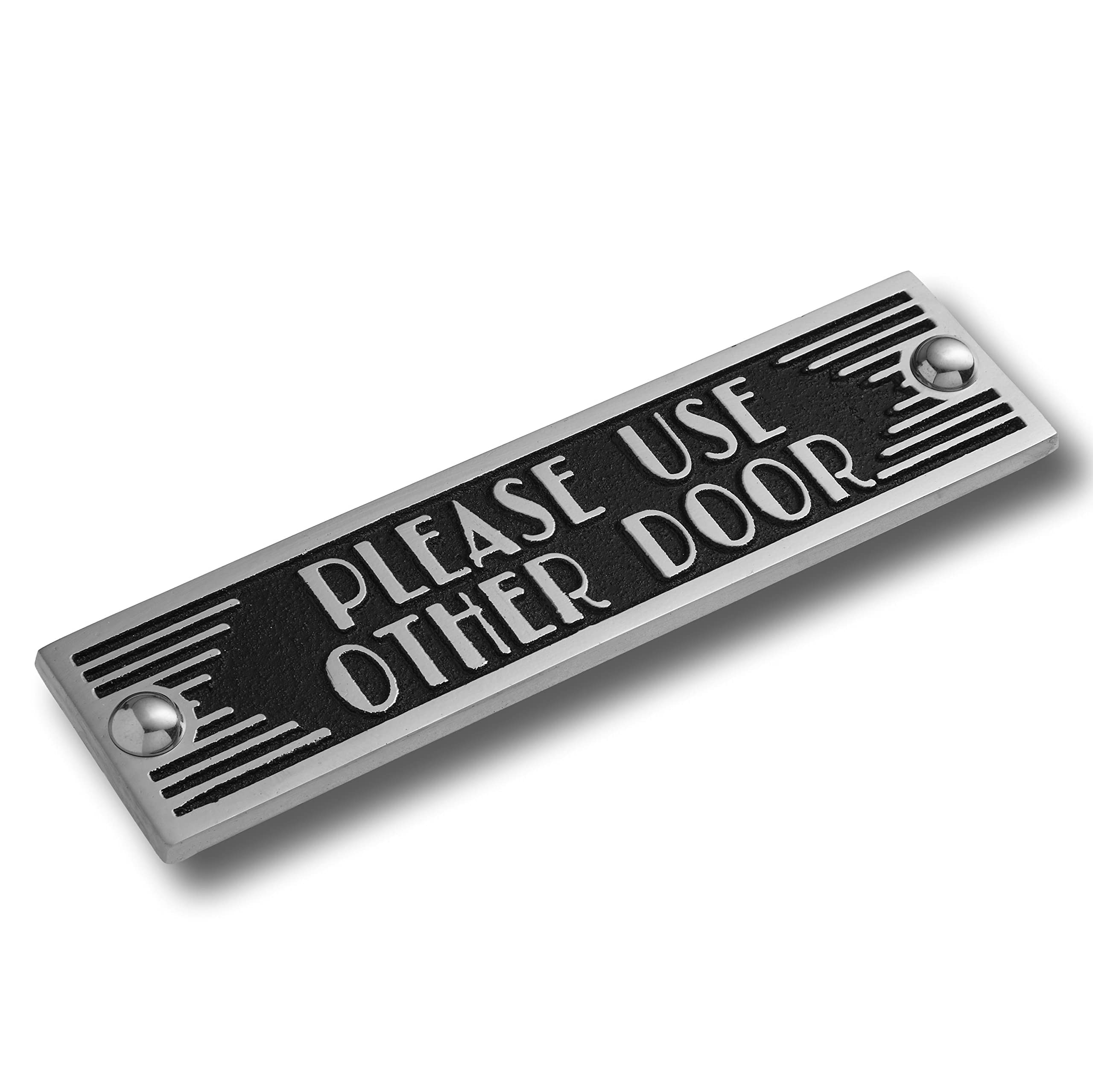 The Metal Foundry Please Use Other Door Metal Door Sign. Art Deco Style Home Decor Accessories Door Or Wall Aluminium Plaque. Handmade In England.