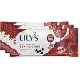 Semi-Sweet Chocolate Style Baking Chips by Lily's Sweets | Stevia Sweetened, No Added Sugar, Low-Carb, Keto-Friendly | 9oz, P