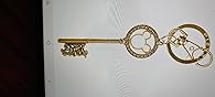 Amazon.com: Disney Gold Master Key with Gem Beads Pewter Key Ring ...