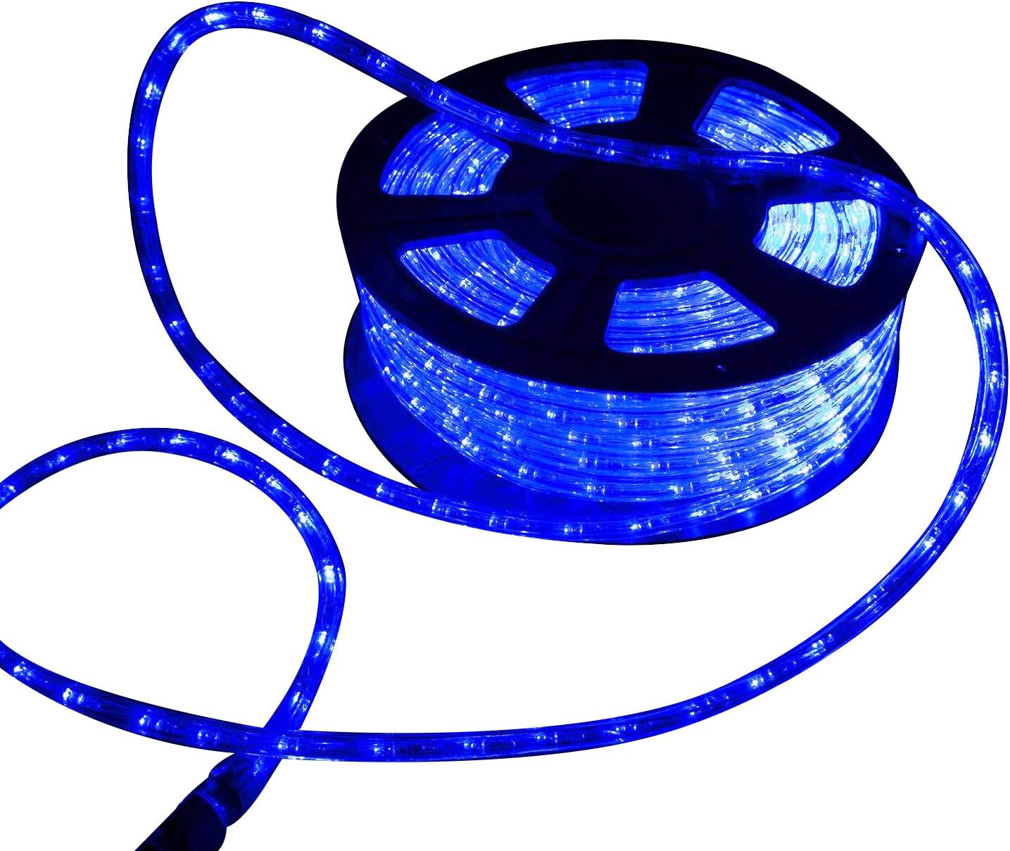 Christmas Xmas New Year Lighting LED Rope Light 150ft Blue w/ Connector