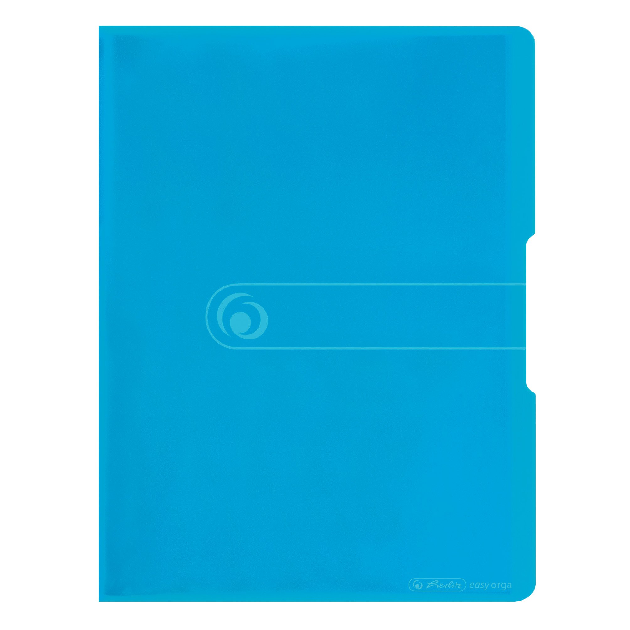 Herlitz A4 Display Book 20 Pockets Transparent Blue