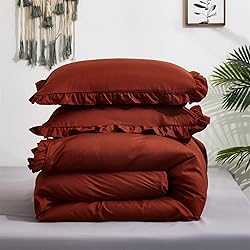 Luxlovery Ruffle Comforter Set California King
