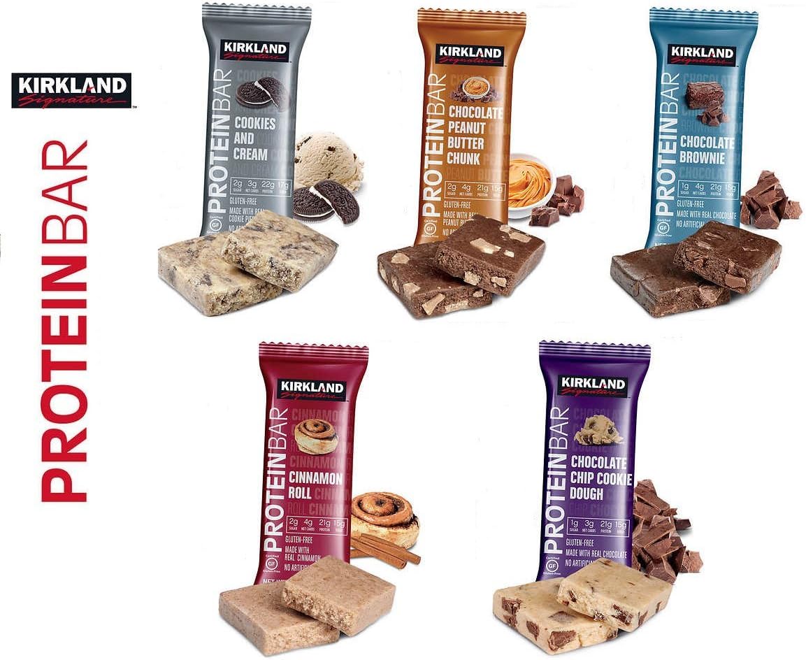 Amazon.co.jp： KIRKLAND SIGNATURE(カークランド) PROTEIN BAR プロテインバー バラエティ(Variety Pack) 各 2パック (5種類) 合計