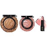 LAURA GELLER NEW YORK Marble Magic Kit: Baked Balance-n-Brighten Powder Foundation, Sand + Baked Blush-n-Brighten, Pink Buttercream + Italian Marble Lipstick, Berry Vanilla