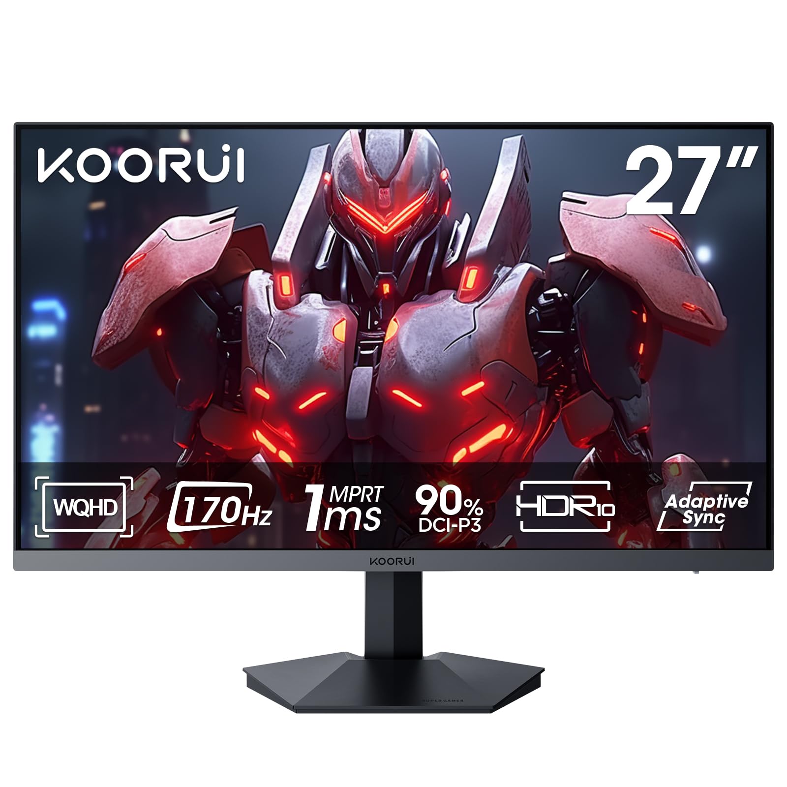 Mua KOORUI 27 inch 1440P WQHD Gaming Monitor,Up to 170Hz Refresh Rate ...
