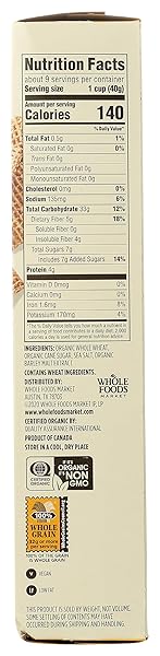 365 BY WHOLE FOODS MARKET, ORGANIC WHEAT WAFFLES CEREAL, 13 OZ