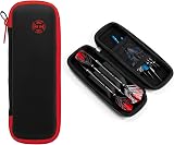 Harrows Blaze Darts Wallet Case Holds 3 Fully Assembled Darts Black Red