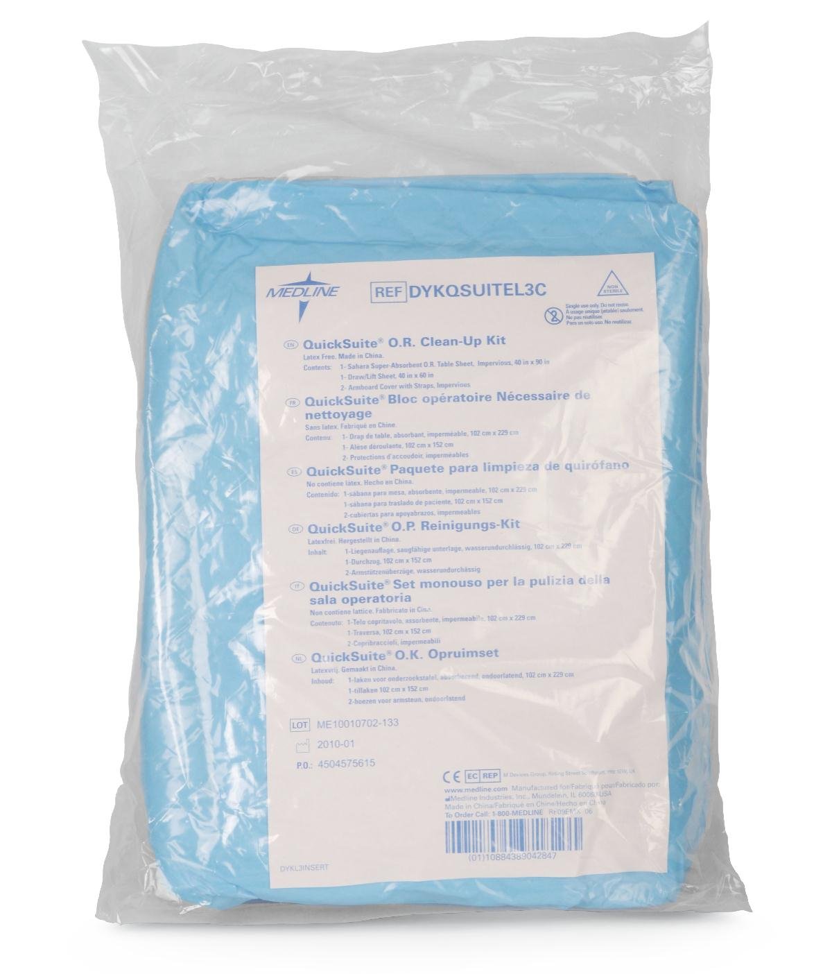 Medline DYKQSUITEL2C QuickSuite Linens Kits, Sahara, Draw