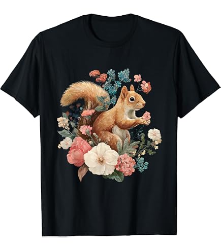 トップス vintage lovely squirrel tee Funny Squirrel Lover Shirt