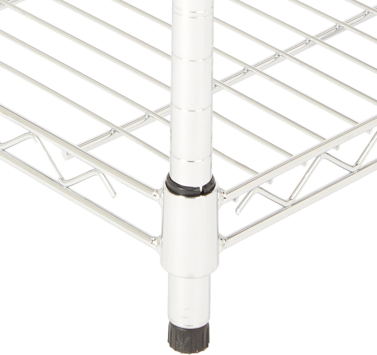 Basics 3-Shelf Adjustable, Heavy Duty Storage Shelving Unit (250 lbs loading capacity per shelf), Steel Organizer Wire Rack, Chrome (23.3L x 13.4W x 30H): Home & Kitchen