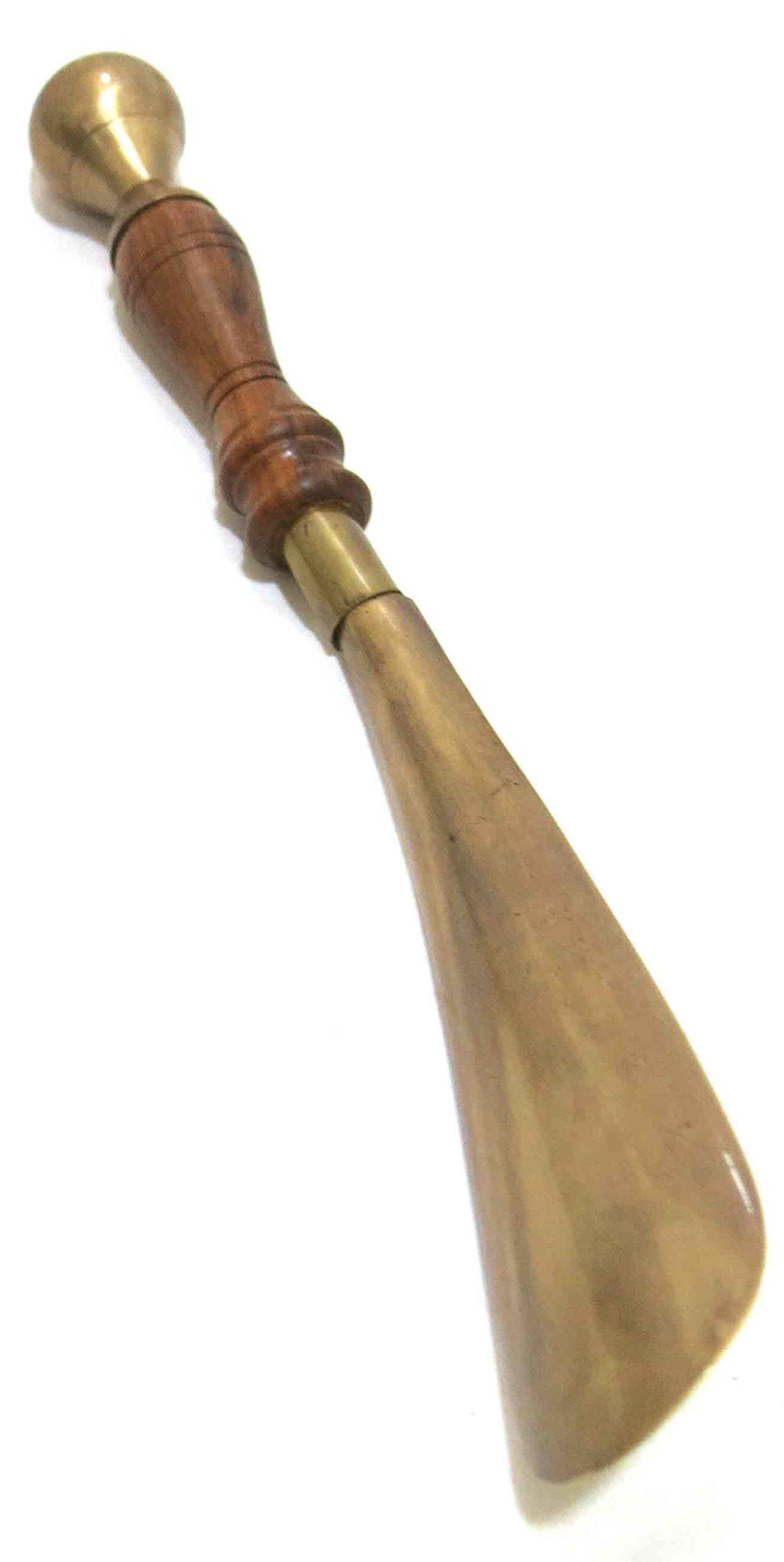 brass shoe horns long handles on Ages Behind Wooden And Brass Shoe Horn With L 10 5 For Wearing Shoes Brass Antique Finish Buy Online In Guernsey At Guernsey Desertcart Com Productid 76569831