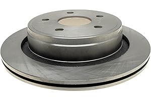 ACDelco Silver Rear Brake Rotor 18A1428A | GM 19261757 Brake Rotors for Select Chrysler Aspen, Dodge Durango, Ram 1500, and more