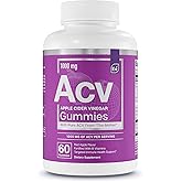 Essential Elements Apple Cider Vinegar Gummies from The Mother - Naturally-Sourced, Vegan ACV with Folic Acid and Vitamin B6 & B12 60 Count