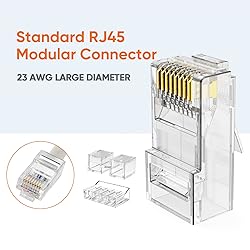 CableCreation RJ45 Connectors, Cat 6A RJ45 Modular