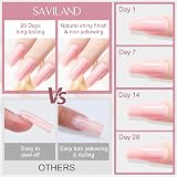 Saviland 100g Light Pink Builder Nail Gel - Hard Gel for Nail Extensions view 3