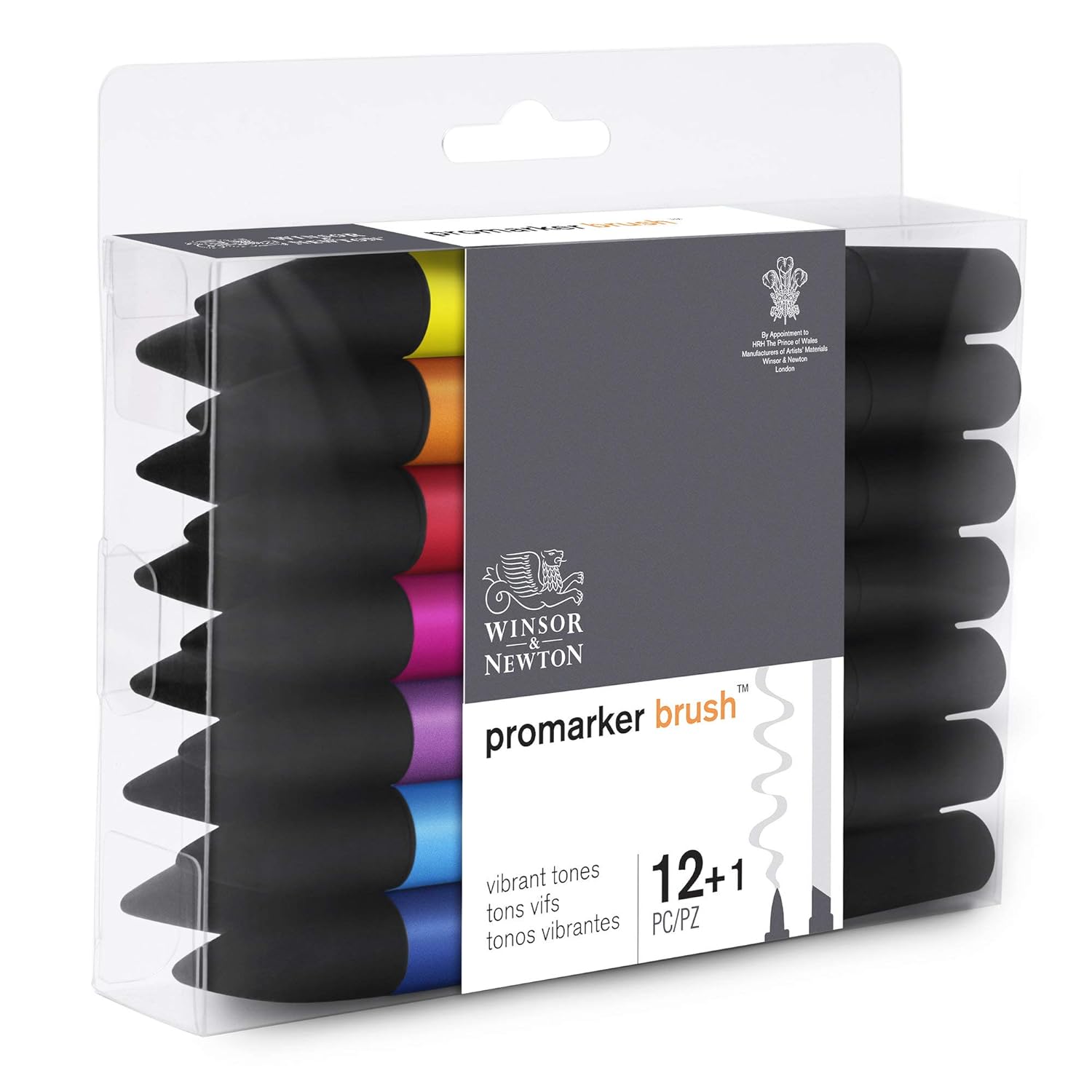 Set de Rotuladores ProMarker Brush Tonos Vibrantes 1 Unidades 12 Winsor