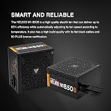 GAMDIAS HELIOS M1-850B 850W 80 Plus Bronze Power Supply PSU UK view 2
