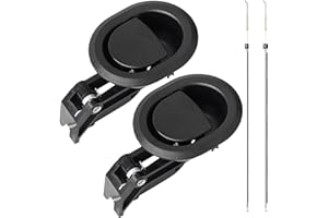 Komokeru Universal Recliner Replacement Parts,2 Pack Recliner Handle Replacement with Cable, Sofa Chair Recliner Release Pull Handle, Exposed Cable Length 4.9"