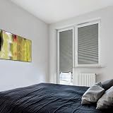 Maritown Temporary No Drill Blinds 60x150cm Grey Pleated Light Filtering view 4
