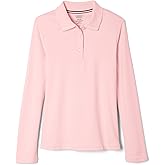 French Toast Girls Plus Size' Uniform Long Sleeve Polo with Picot Collar (Standard & Plus)