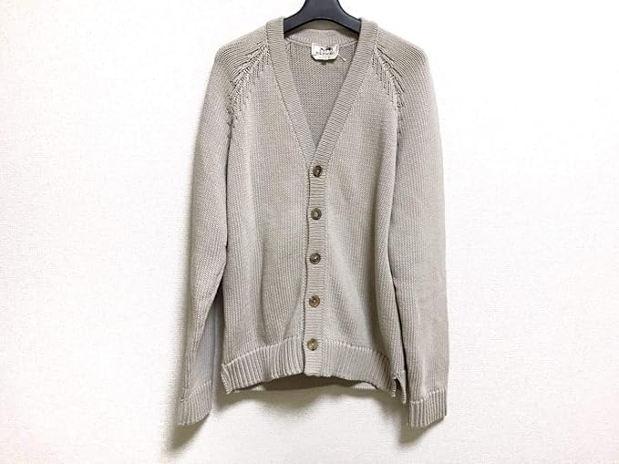 Amazon エルメス Hermes カーディガン メンズ ベージュ 中古 カーディガン 通販
