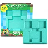 TNT Creeper Bath Bomb for Kids with Surprise Toys Inside, 1 Pack | Block Builder Toys - Large Fizzy Bubble Mine Bomb - Fruity Scent, Skin-Safe USA Made - Children Gift by Two Sisters