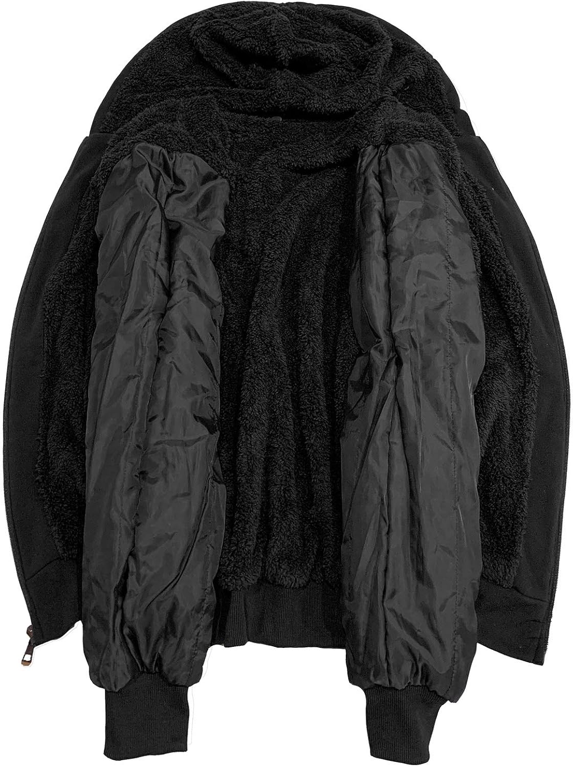 GEEK LIGHTING Hoodies for Men Heavyweight Fleece Sweatshirt - Full Zip Up Thick Sherpa Lined at  Men’s Clothing store