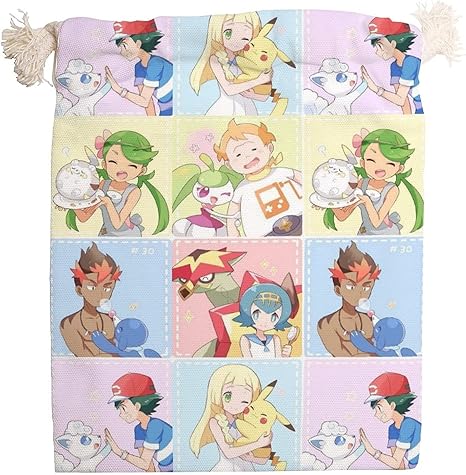 Amazon Co Jp アシマリ シロン アママイコ 巾着袋 中 給食袋 ギフトバッグ 小物入れ コップ袋 こども お弁当 ラッピング 保育園 Panmax 男の子 女の子 おしゃれ かわいい キャラクター お祭り グッズ ２０x２５cm ホーム キッチン