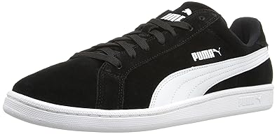 puma smash black suede