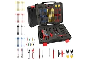 Electrical Breakout Leads Automotive Kit - BELEY 104PCS Automotive Circuit Terminal Test Leads Diagnostic Wiring Tool Kit with Alligator Clips and SRS Connector for Car Diagnostics, Testing and Repair