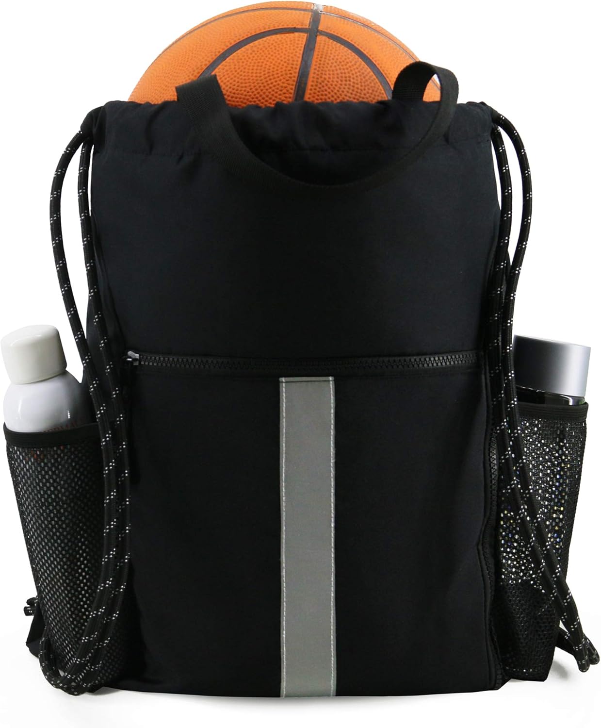 String Backpack Bag Purse Branded Ross Recycled Drawstring