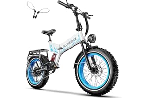 SASIKEIBIKE 1500W Folding Electric Bike for Adults Full Suspension,52v 20AH Electric Dirt Bike with 20"x 4.0 Fat Tire, Max 30+MPH & 70 Miles Electric Bicycle, Ebike for Snow, Mountains, Road UL Certified
