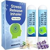 Migrastil Stress Release Inhaler 2-Pack, Calm Aromatherapy Formula, Natural Stress Relief with Peru Balsam and Other Essential Oils. Made in The USA.