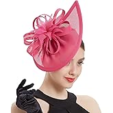 Bubbmi Lady Flower Fascinators Hats with Headband and Clips