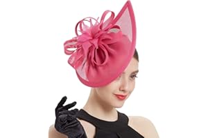 Bubbmi Lady Flower Fascinators Hats with Headband and Clips