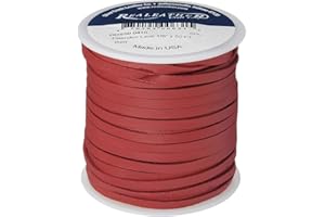 Silver Creek Leather Co Realeather DOS50-0410 Deerskin Leather Lace for Crafts and Jewelry Making, 0.125" x 50', Red, 1-Spool