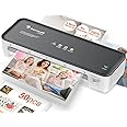 Bonsaii Laminator Machine, 9 Inch Laminators Machine with 50 Laminating Sheets, Laminator with Never Jam Technology for Doc/Posters/Photo, Simple Convenient for Home, Office and School - L418-C Grey