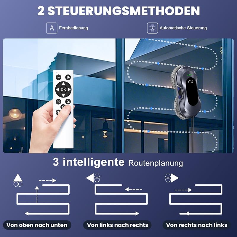 Fensterputzroboter, 6000Pa Fensterroboter, Window Cleaning Robot — Foto 3 von 8